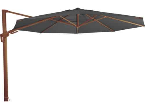 Outdoor Living - Zweefparasol VirgoFlex houtlook grijs Ø3,5mtr