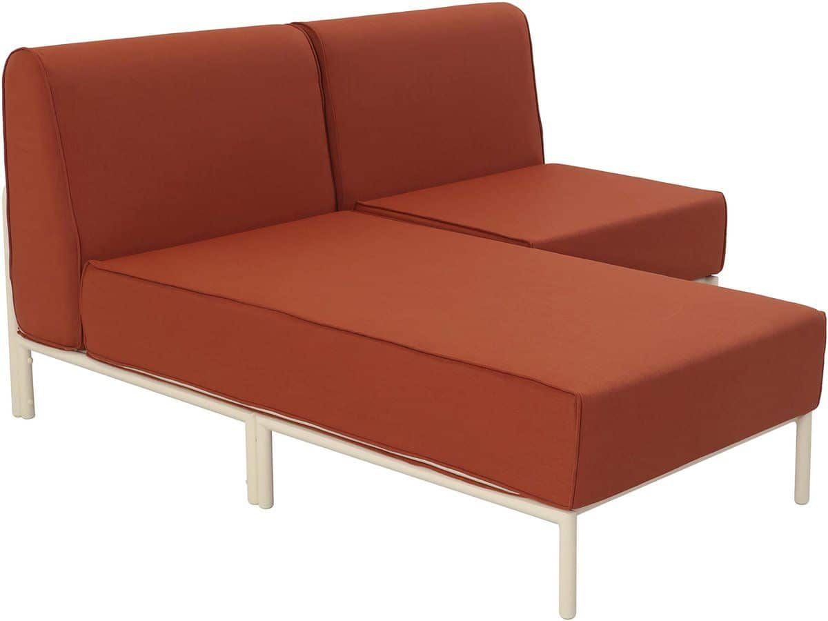 oviala modulaire lage tuinset voor 2 personen terracotta