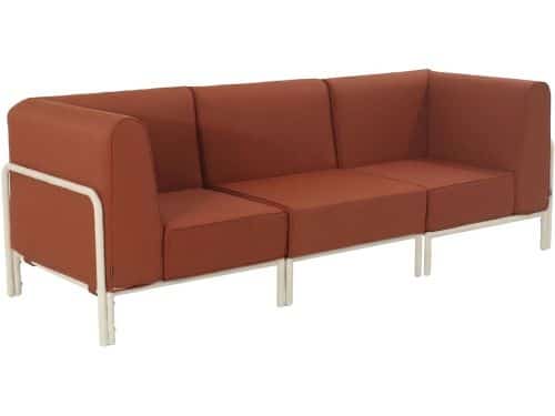 Oviala - Modulaire lage tuinset voor 3 personen Terracotta