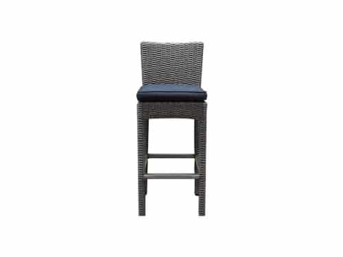Oxford barstoel grijs wicker