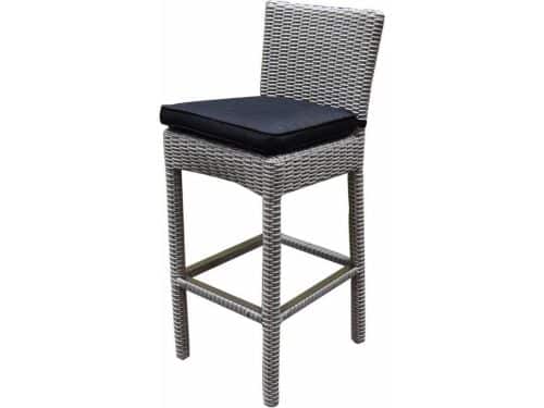 Oxford barstoel wit grijs wicker