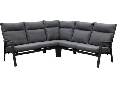 Pacific hoek loungeset 3 delig aluminium antraciet
