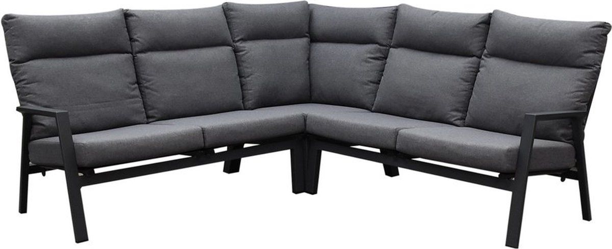 pacific hoek loungeset 3 delig aluminium antraciet