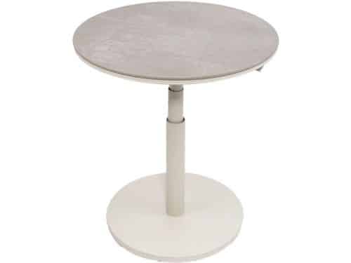 Padroni verstelbare bijzettafel sunny creme keramiek dia. 59 cm Oos...