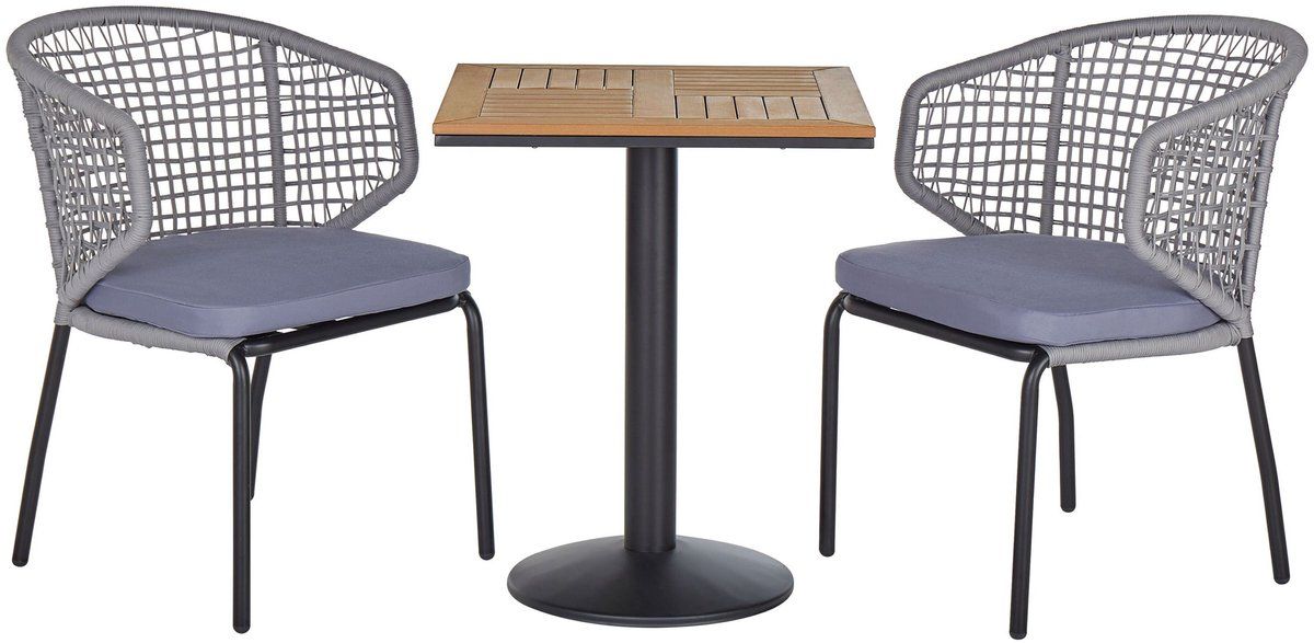 palmi bistroset voor 2 grijs staal