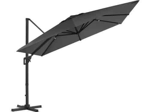 Parasol 290 x 290 cm, zweefparasol, tuinparasol, uv