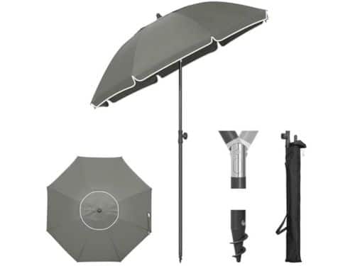Parasol Balkon Vouwbaar Zonnebescherming UV 50+ met Parasolhoes voor Balkon