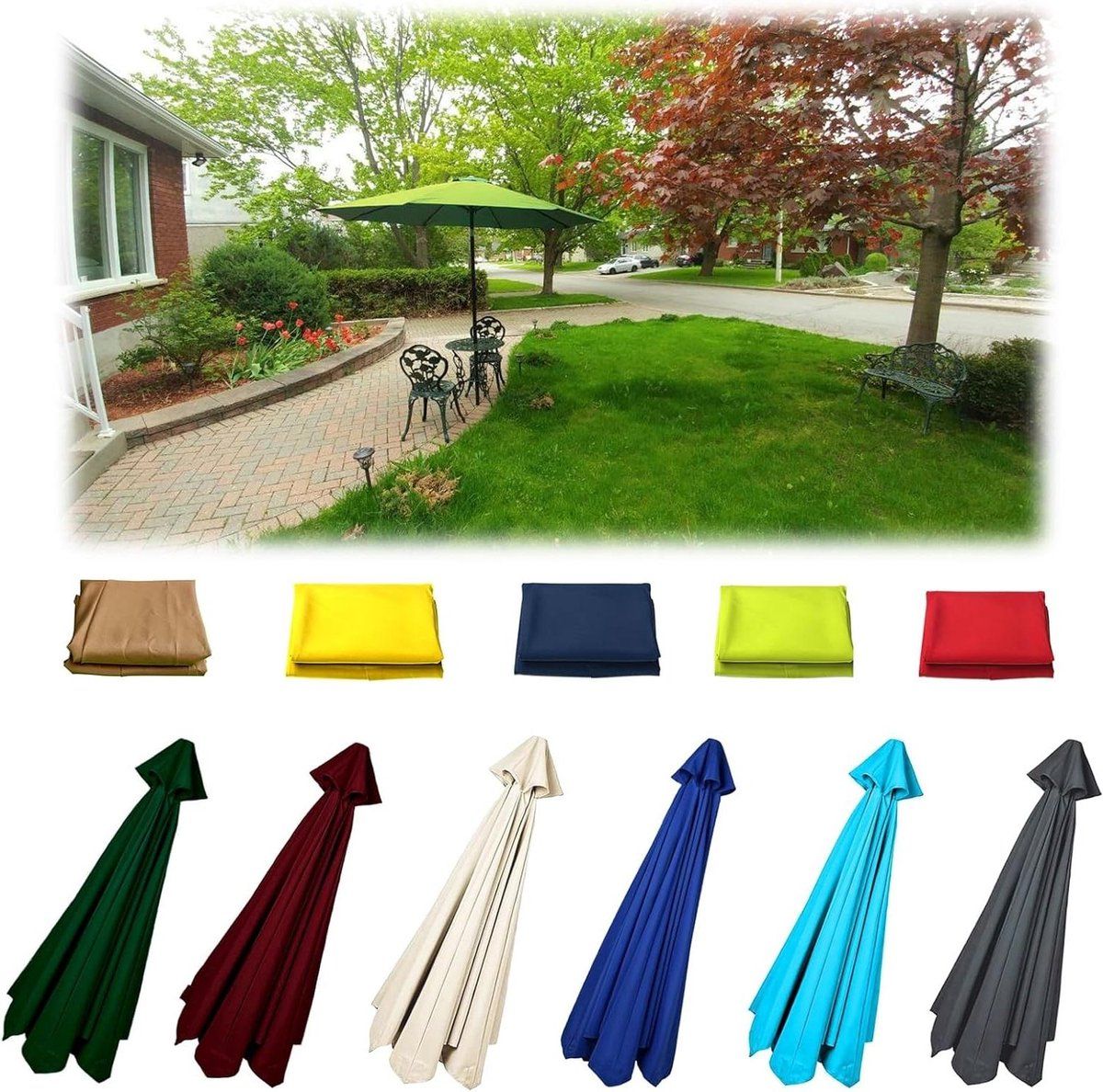 parasol vervangdoek parasolhoes doek terras schaduw verstevigde