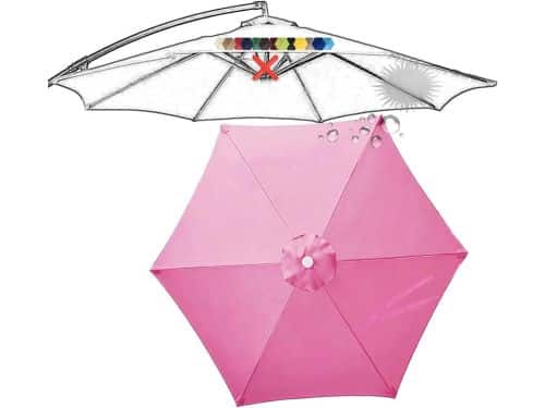 Parasol Vervangdoek - Parasolhoes - Terras Beschermen - Ventilatie Ontwerp