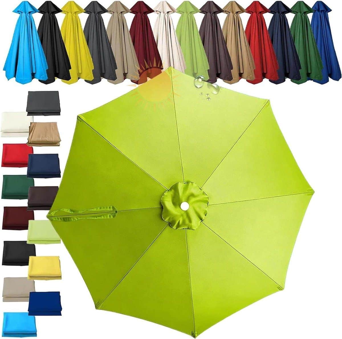parasol vervangdoek parasolhoes terras beschermen ventilatie ontwerp