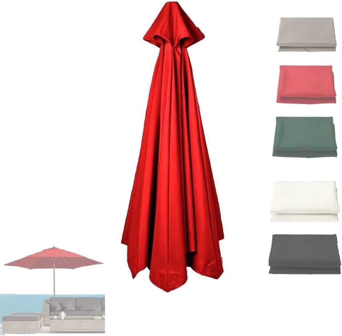parasol vervangdoek parasolhoes tuin buiten zonnen waterdicht