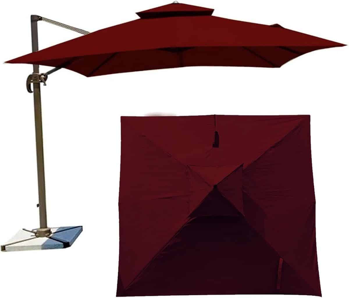 parasol vervangingsdoek parasolhoes bovenkant buiten bescherming waterdicht
