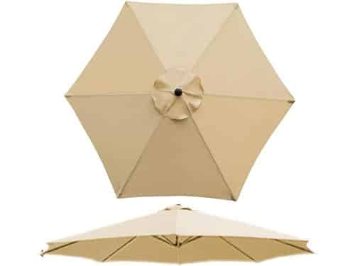Parasol Vervangingsdoek - Parasolhoes Buiten - Schaduw Creëren - Dubbel