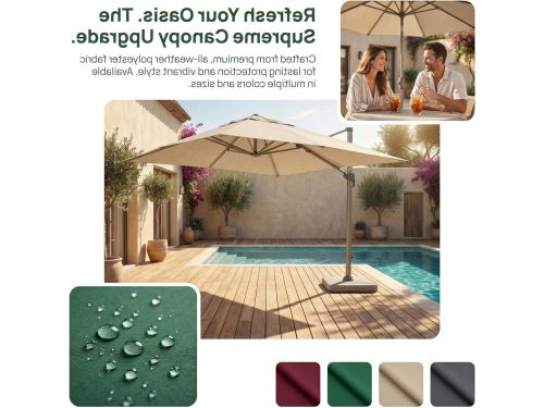 Parasol Vervangingsdoek - Parasolhoes Buitenkamer - Buiten Schaduw Creëren