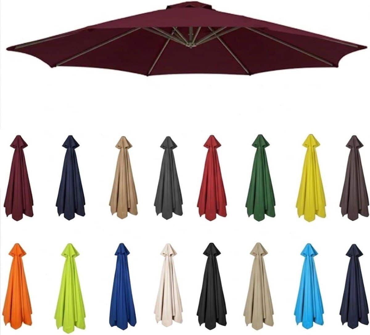 parasol vervangingsdoek parasolhoes outdoor terras beschermen waterafstotend