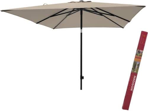 Parasol vierkant met beschermhoes ecru | Madison Moraira 230 x