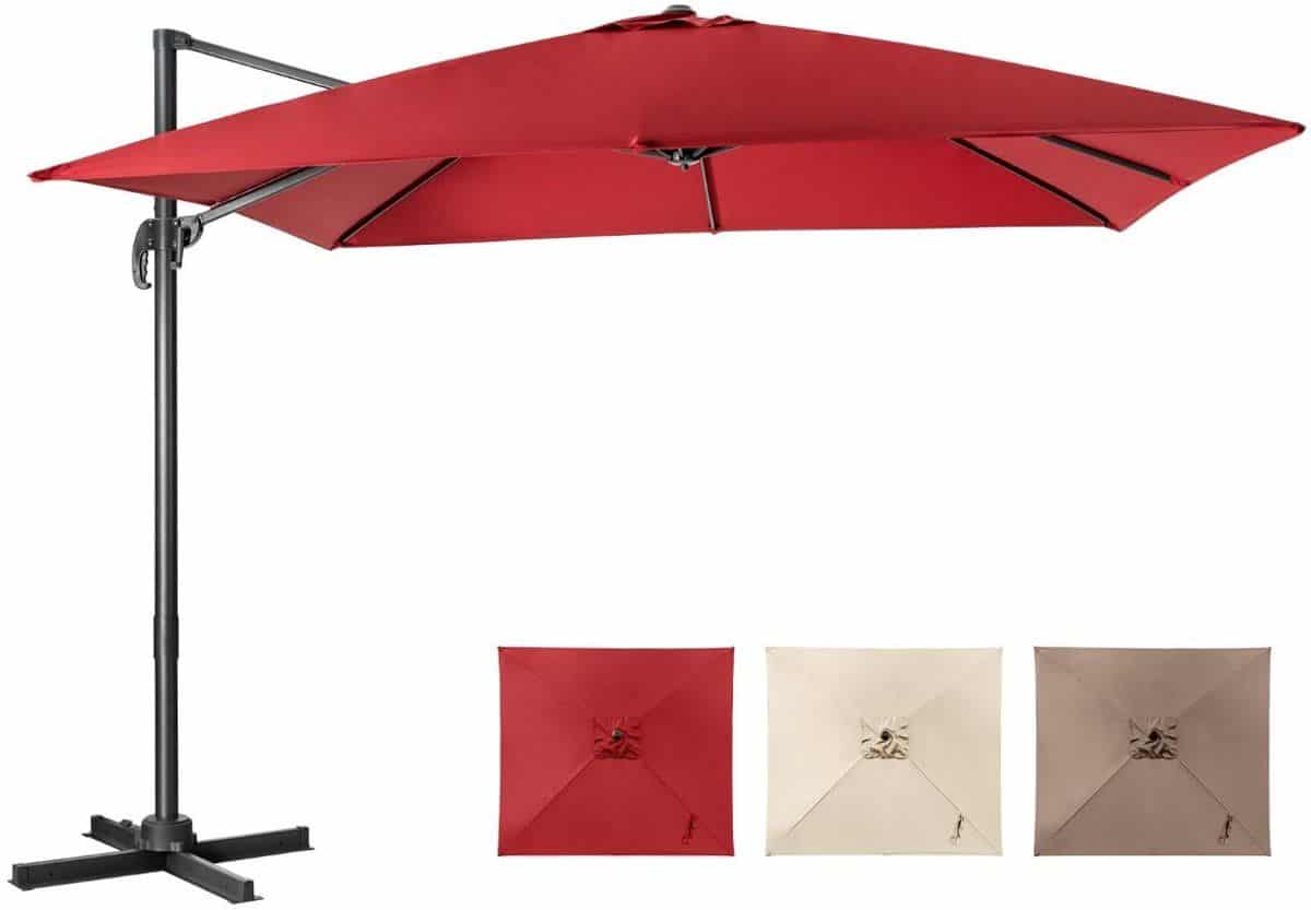 parasol waterdicht & uv beschermend kantelbaar & verstelbaar