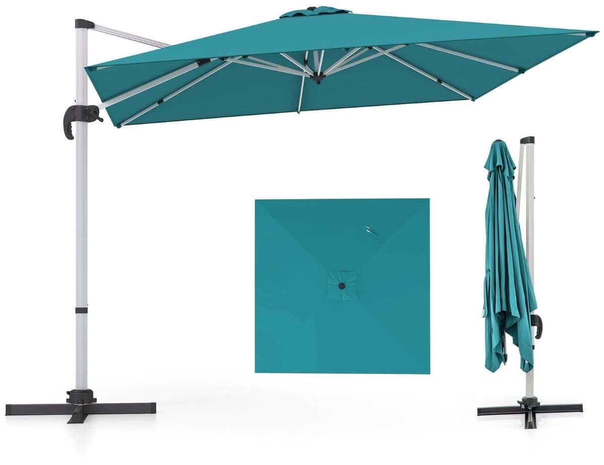 parasol waterdicht & uv beschermend kantelbaar luxe zweefparasol