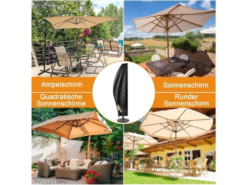 Parasolbeschermhoes 2 tot 3 M, Beschermhoes voor hangende parasol met