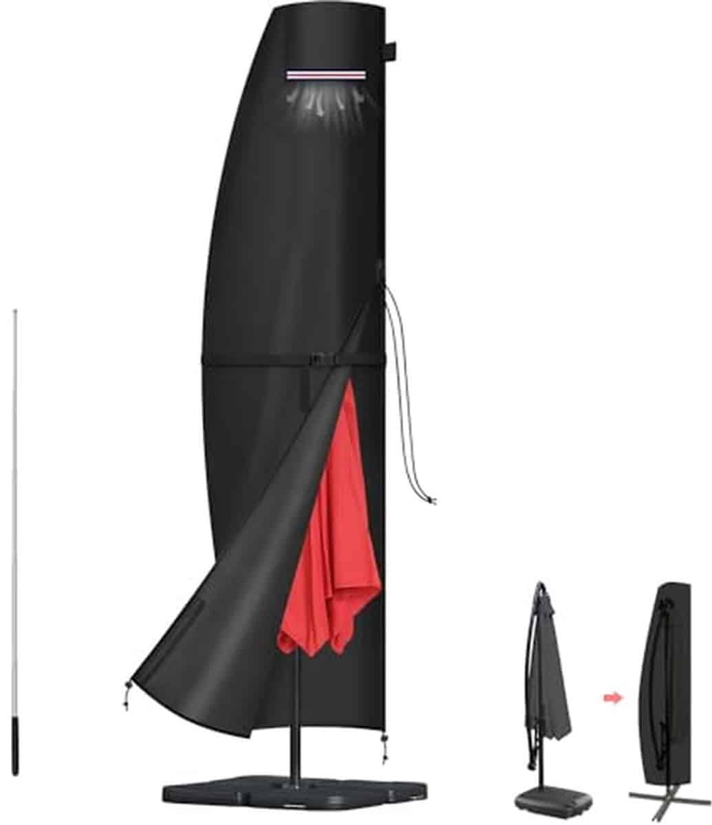 parasolhoes afdekhoes tuin parasol beschermen waterdicht scheurbestendig