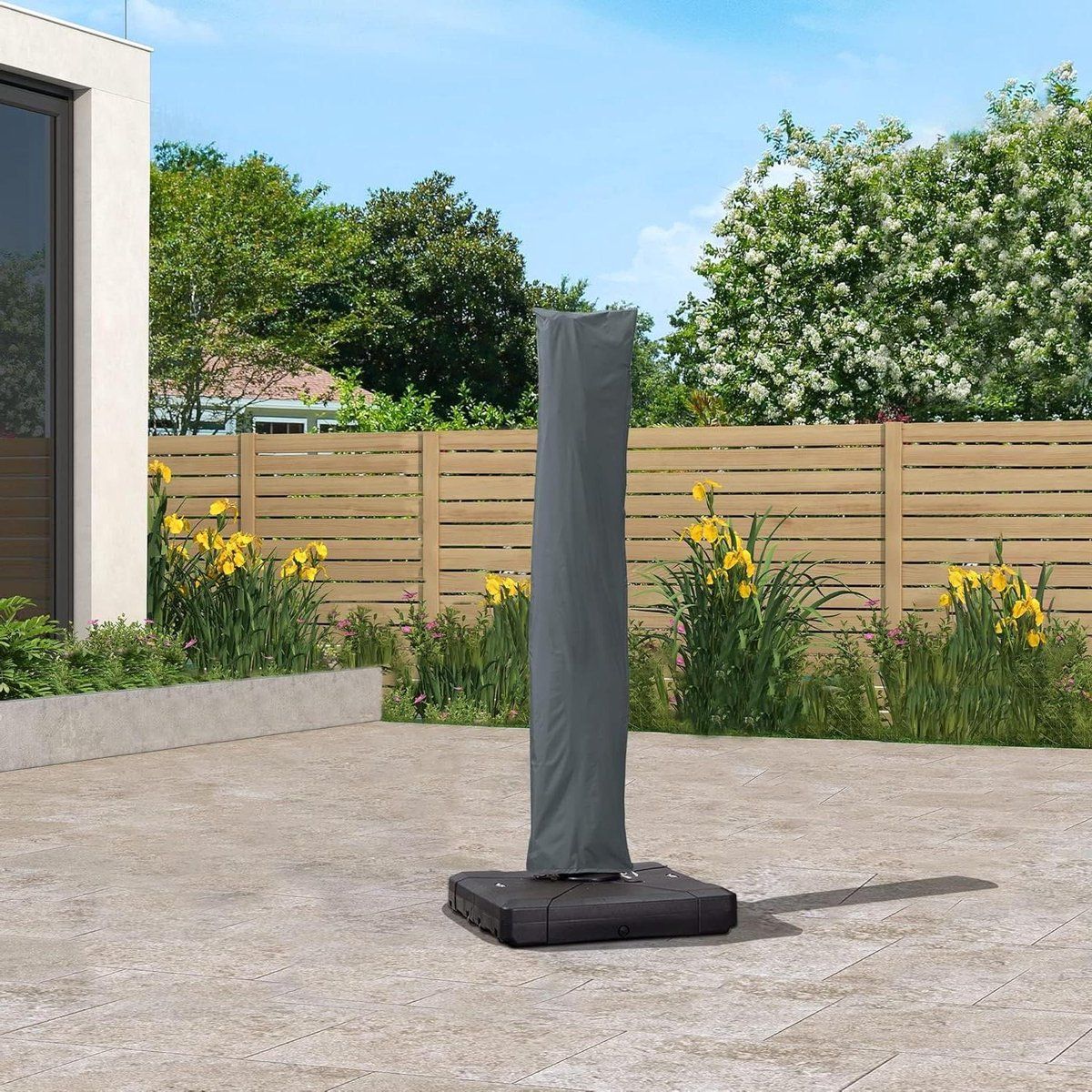 parasolhoes afdekhoes zweefparasol bescherming buiten scheurvast materiaal