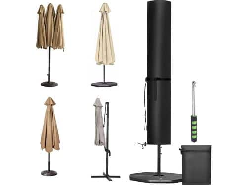 Parasolhoes - Hoes zweefparasol - Bescherming tuinmeubelen - Waterdicht 420D
