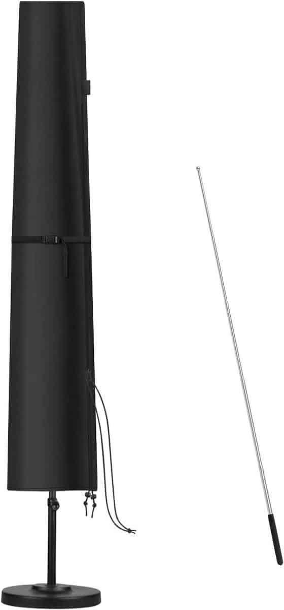 parasolhoes met stang tuinscherm afdekking parasol beschermen
