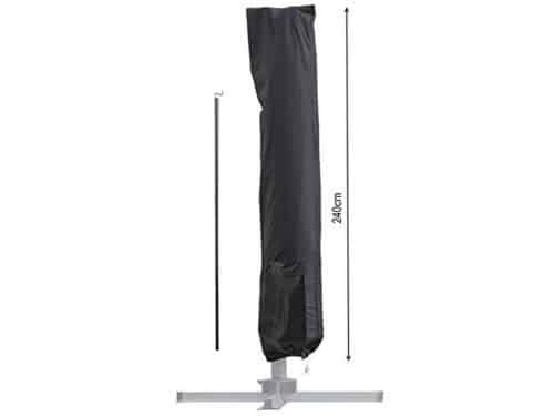 Parasolhoes met trekstaaf 240x39,5/55 cm - Zwart - Geschikt voor