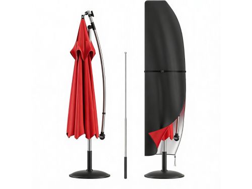 Parasolhoes Waterdicht en Weerbestendig - Beschermhoes Voor Zweefparasol Met Rits