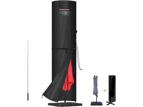 Parasolhoes Waterdicht - Parasolhoes voor Zweefparasol - Parasolhoes met Rits