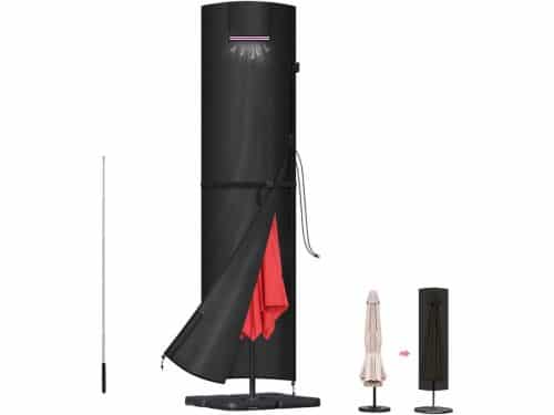 Parasolhoes Waterdicht - Parasolhoes voor Zweefparasol - Parasolhoes met Stok