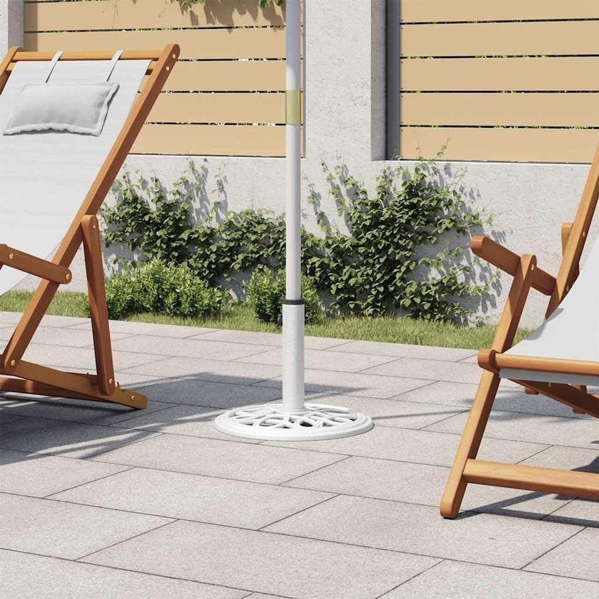 parasolstandaard parasolvoet paraplustandaard buiten zitten gietijzeren basis