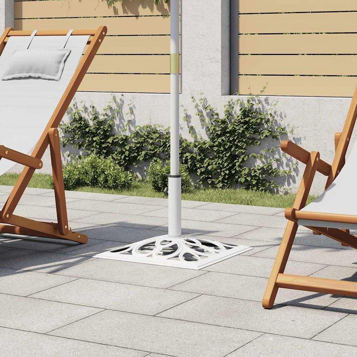parasolvoet gietijzer parasolhouder buiten stabiliteit parasol decoratief