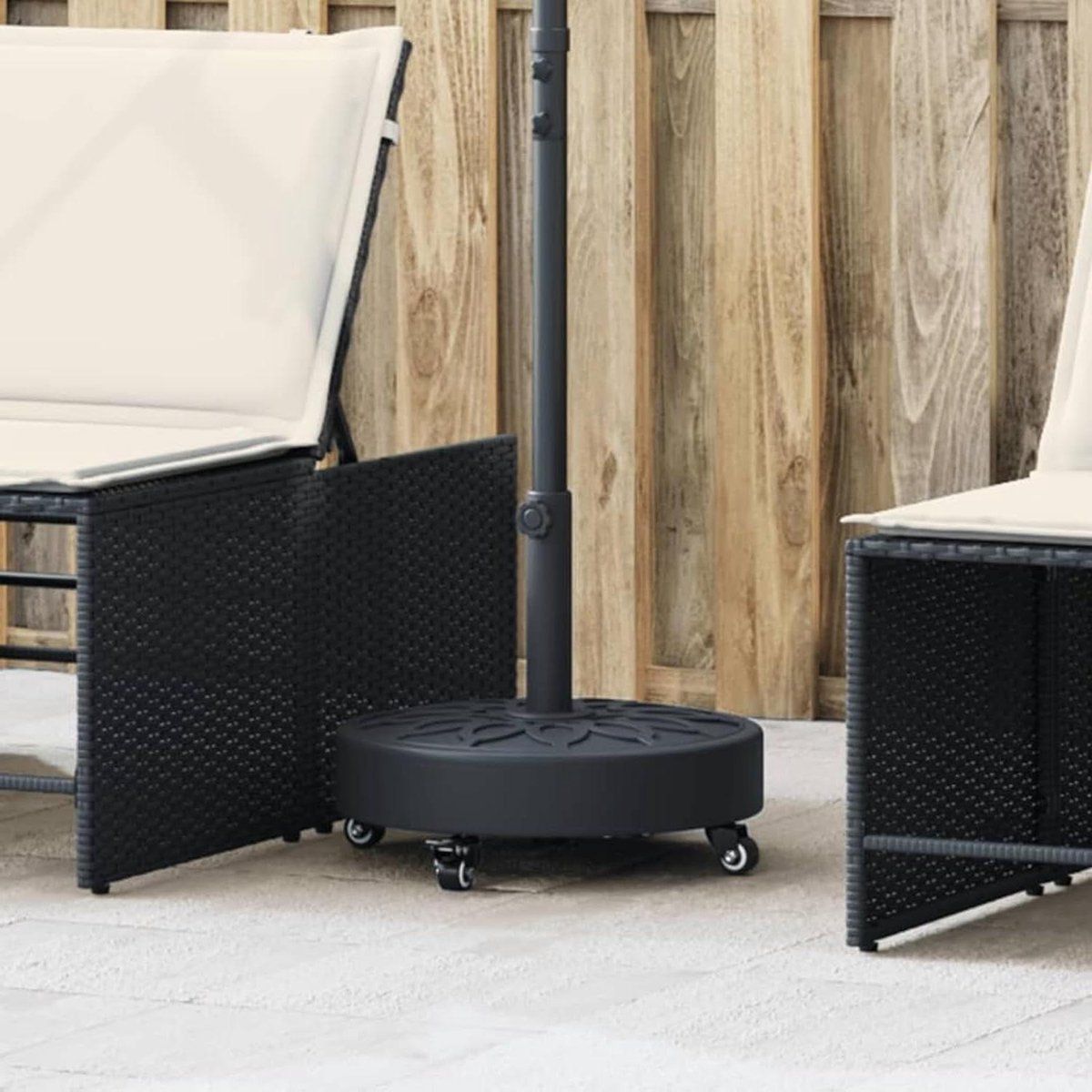 parasolvoet met wielen parasolhouder parasolstabilisator terras en tuin
