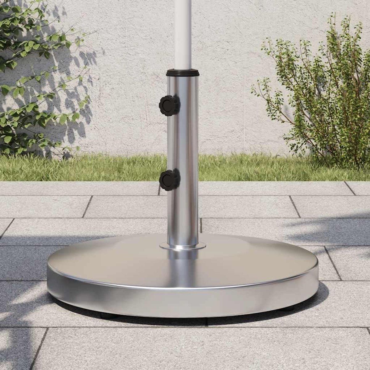 parasolvoet rond parasolstandaard beton terras stabiliseren roestvrijstalen