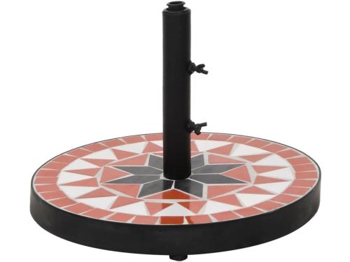 Parasolvoet Rond - Terracotta Wit - Terras Stabiliseren - Keramische