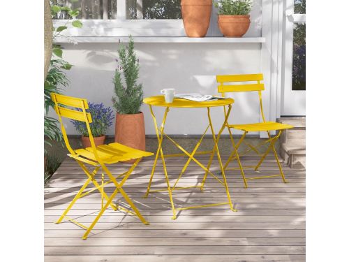 patio Bistro Set van 3 tuinmeubelen, zitgroep, 2 stoelen en