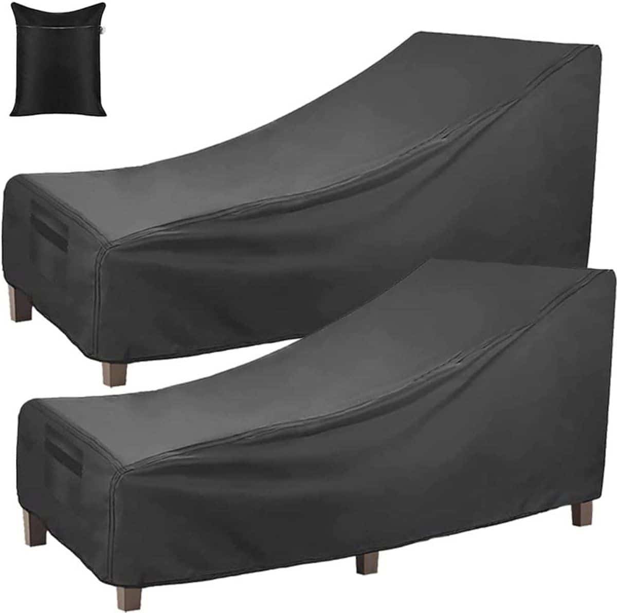 patio chaise loungehoes waterdicht, zwaar belastbaar, 420d oxford outdoor fauteuil