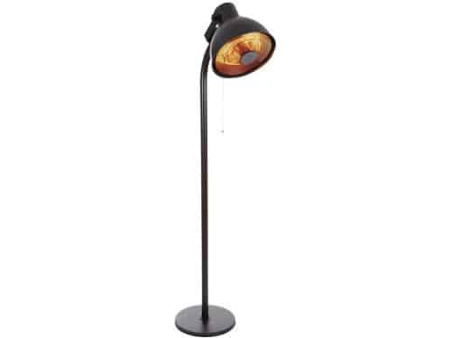Perel Staande terrasverwarmer, 2000 W, carbon, met trekschakelaar