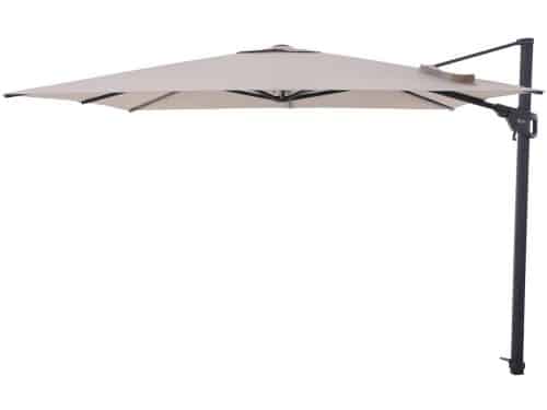Perfect Shadow Eclipse zweefparasol 300x300 cm. Ultra - Antraciet/Soft Sand