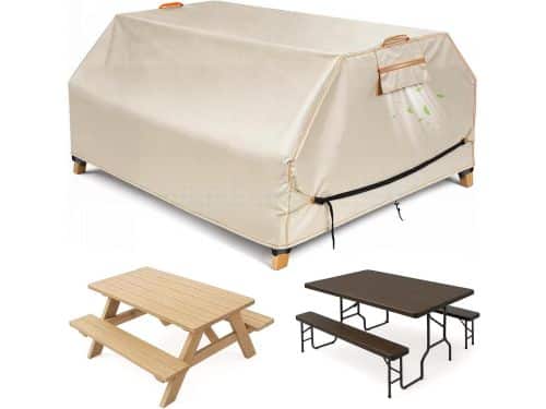 Picknickbank Tafelhoes - Buitenmeubelhoes Bank - Bescherming Terrasmeubels - Waterdicht