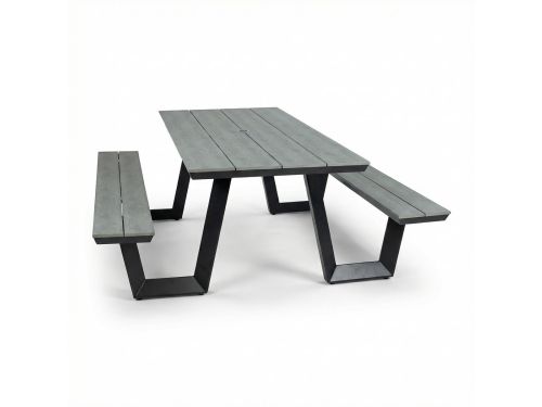 Picknicktafel Coffee Bay | Grey | Aluminium & Polywood