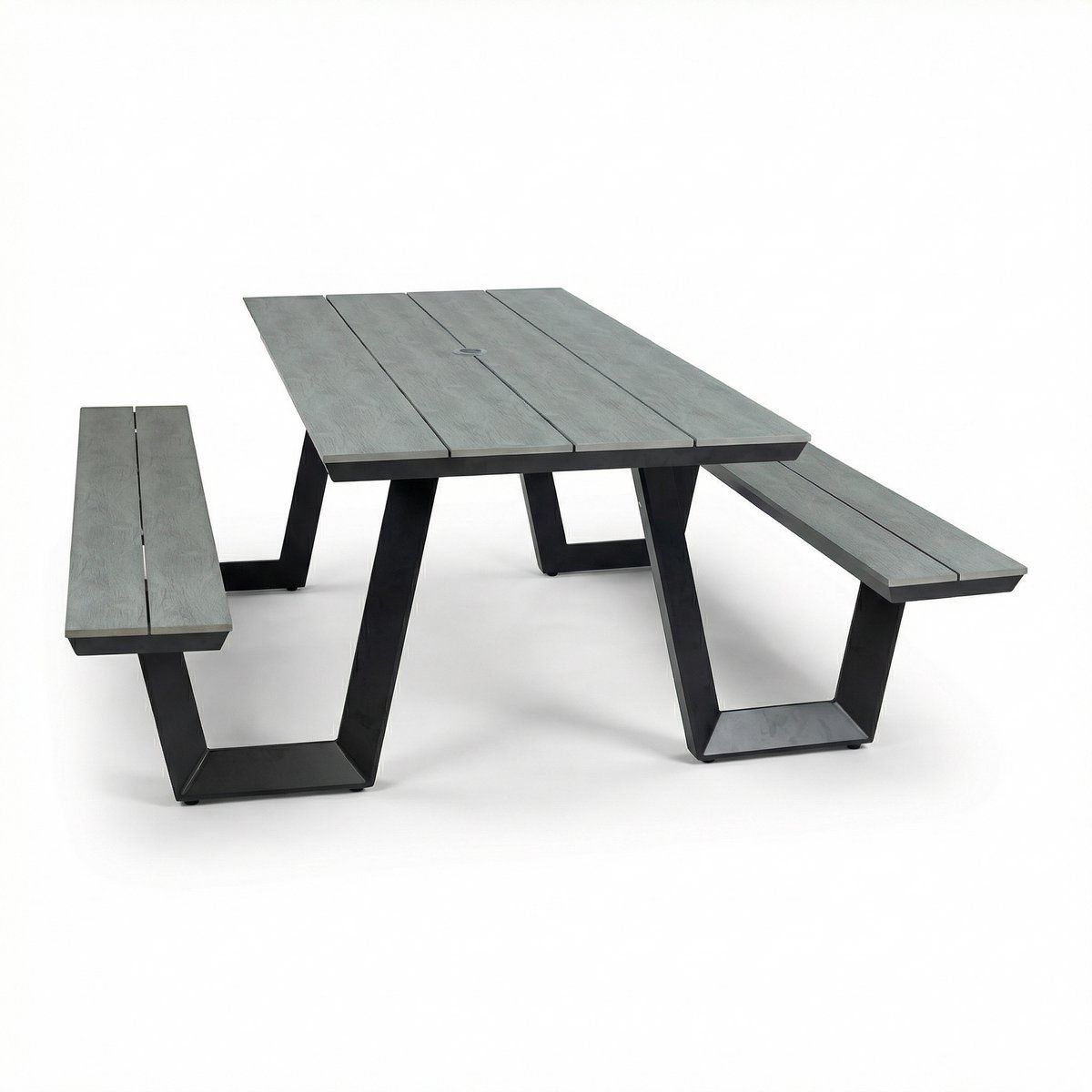 picknicktafel coffee bay | grey | aluminium & polywood
