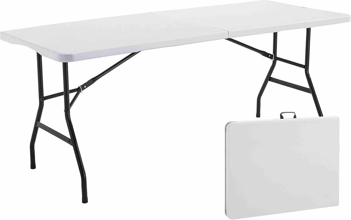 picknicktafel inklapbaar klaptafel koffer buiten dineren hoge