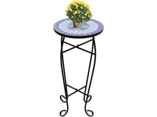 Plantentafel - Bijzettafel Balkon - Buiten Zetten - Mozaïek Tafelblad