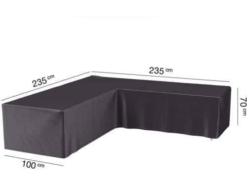 Platinum AeroCover - Loungebankhoes L-vorm - 235x235x100xH70cm - Ademend