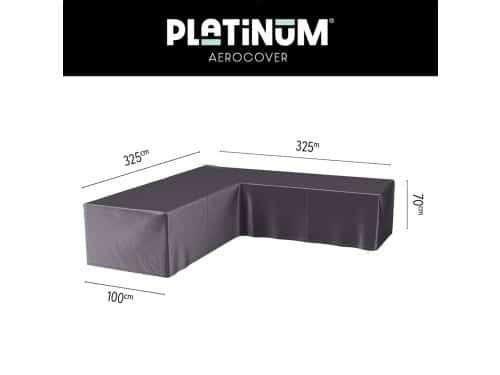Platinum AeroCover - Loungebankhoes L-vorm - 325x325x100xH70cm - Ademend