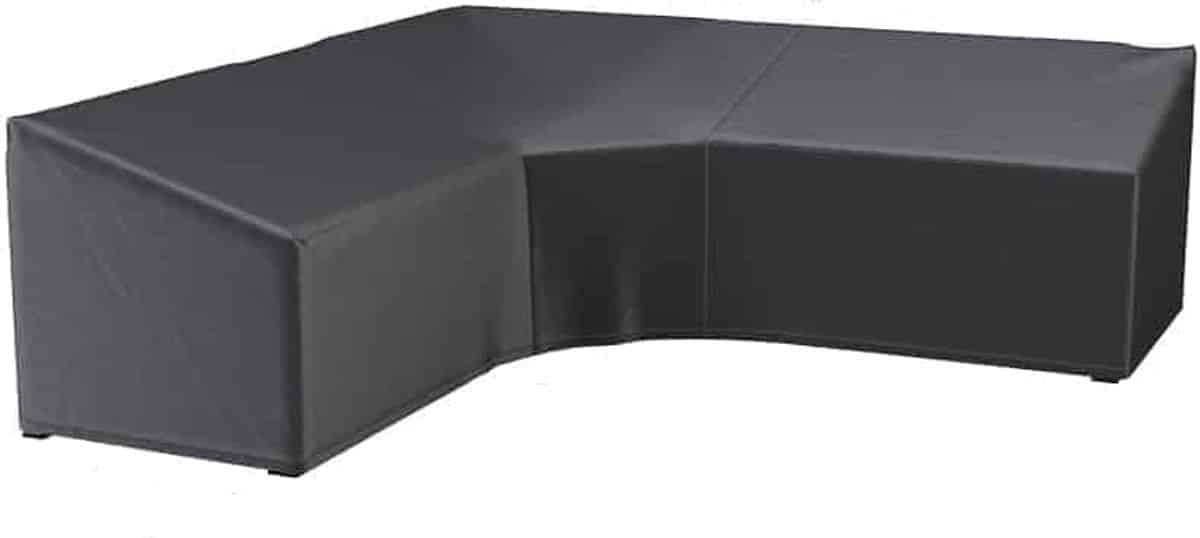 platinum aerocover loungebankhoes l vorm trapezium 255x255x90xh65/90cm ademend