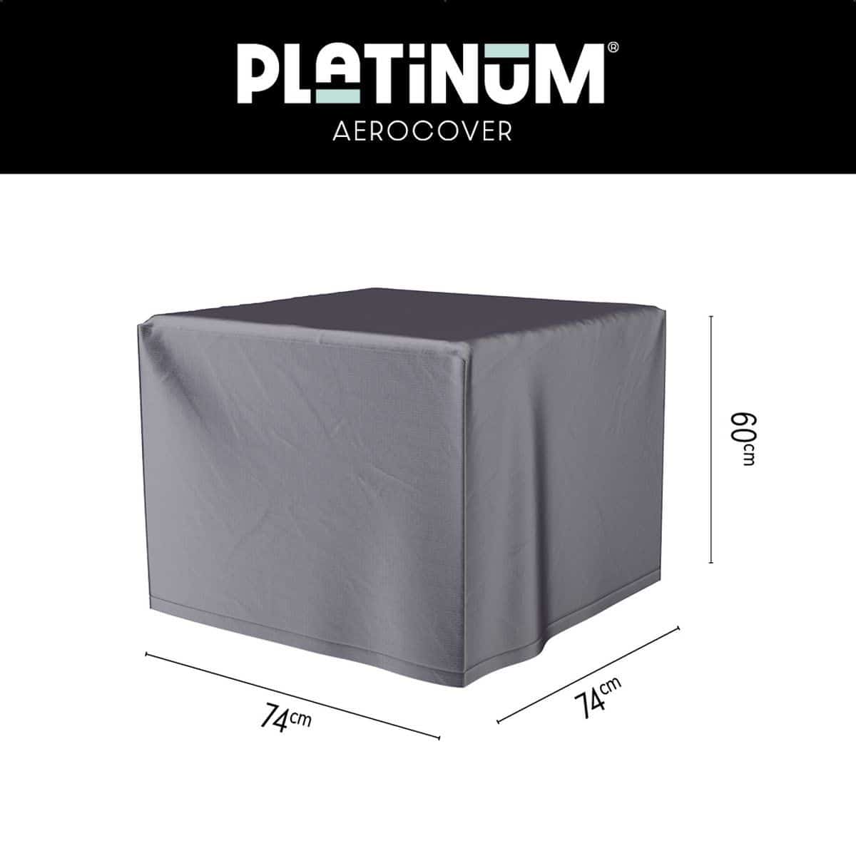 platinum aerocover loungetafelhoes 74x74xh60cm ademend waterproof