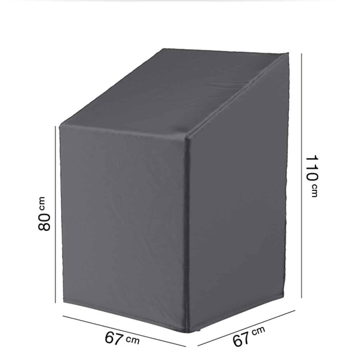 platinum aerocover tuinstoelhoes 67x67xh80/110cm ademend waterproof